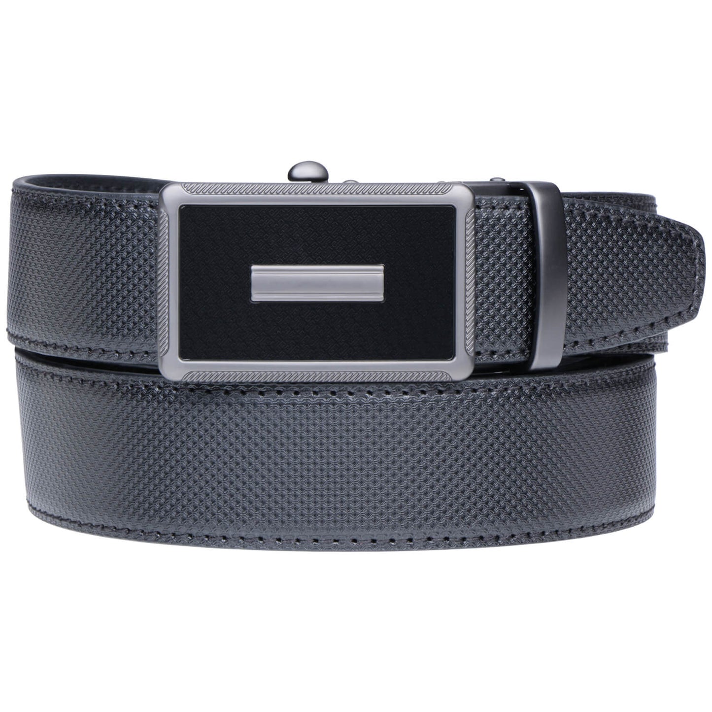 Labnoft Men's Auto-Lock PU Leather Belt, Black