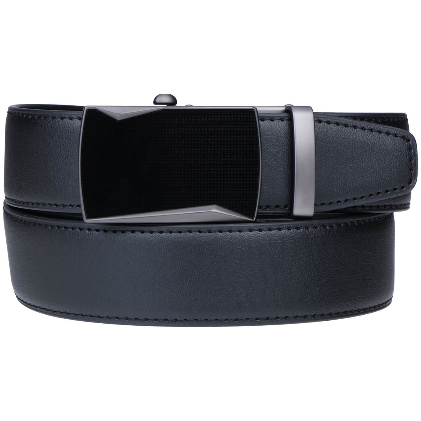 Labnoft Men's Auto-Lock PU Leather Belt, Black