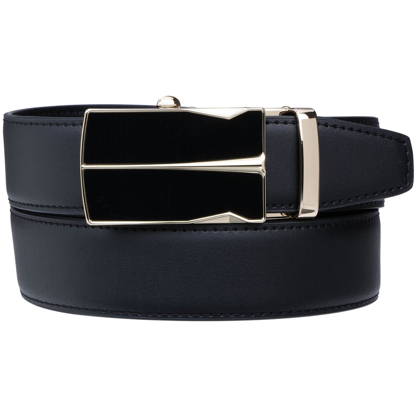 Labnoft Men's Auto-Lock PU Leather Belt, Black