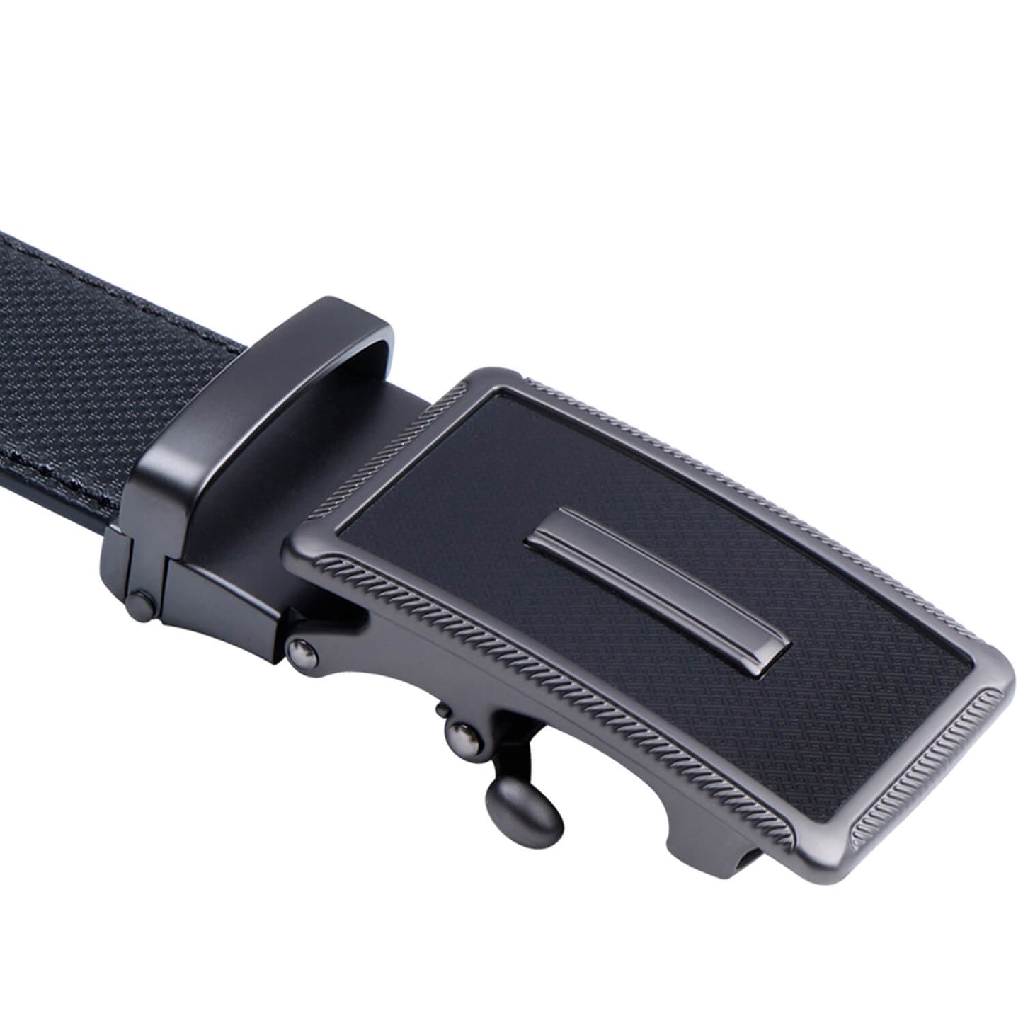 Labnoft Men's Auto-Lock PU Leather Belt, Black