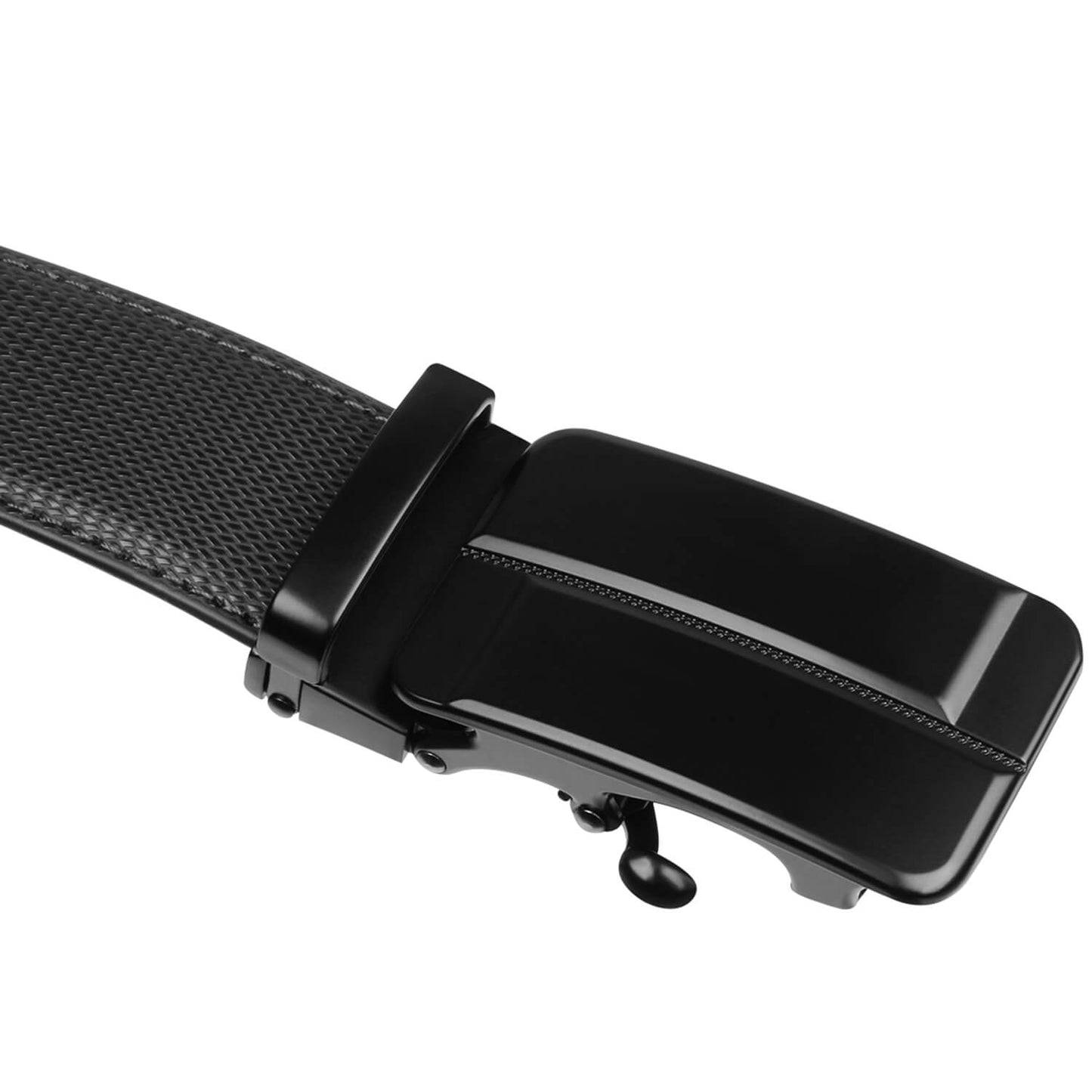 Labnoft Men's Auto-Lock PU Leather Belt, Black
