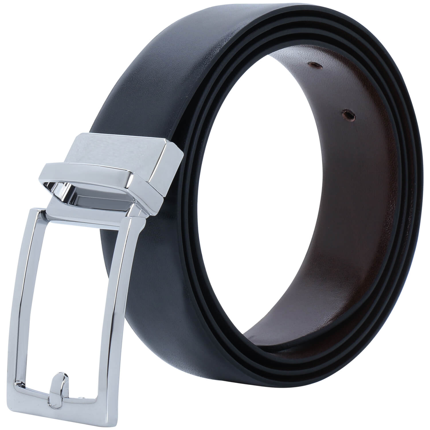 Labnoft Men s Stylish Reversible PU Leather Belt Black Brown labnoft-men-s-stylish-reversible-pu-leather-belt-black-brown