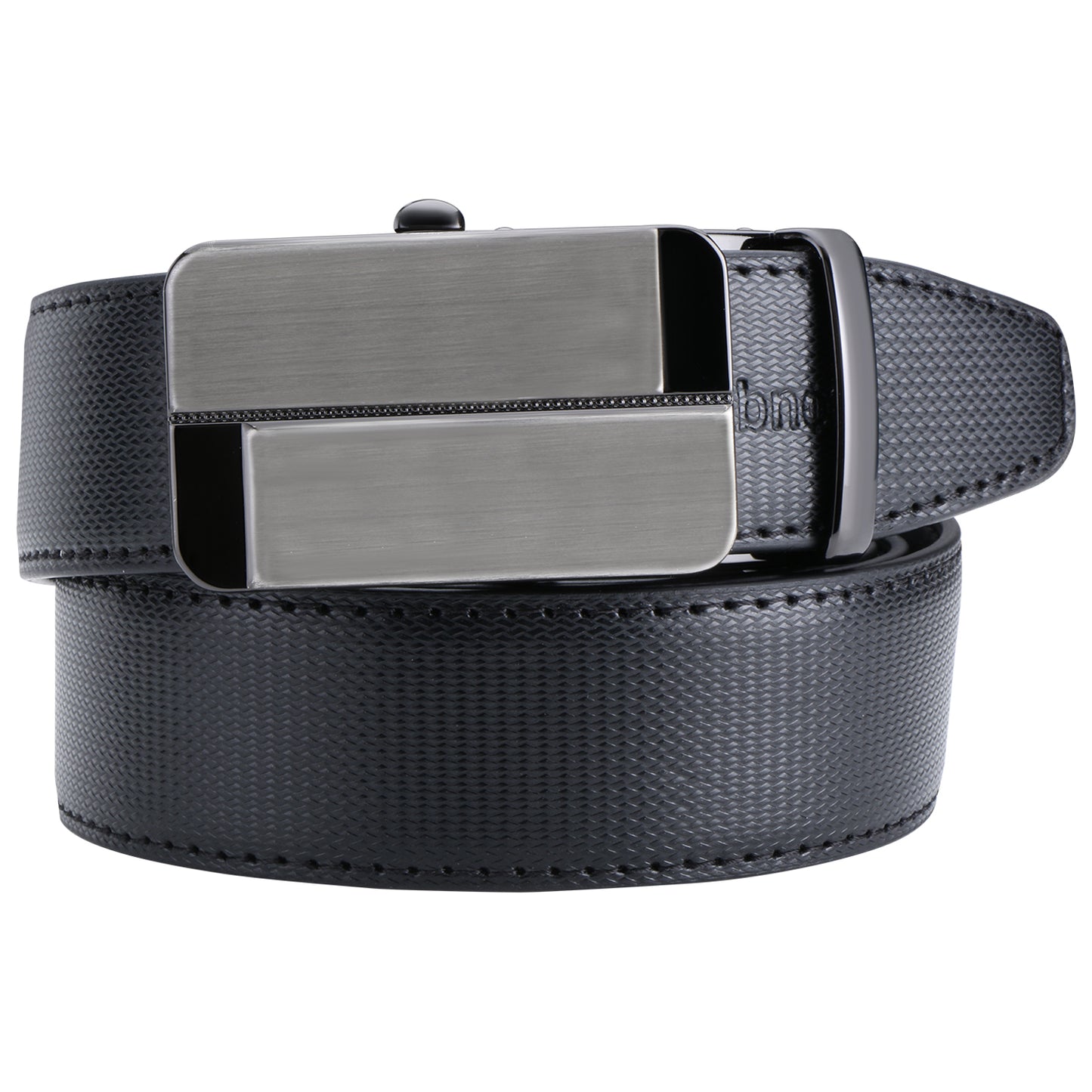 Labnoft Men's Auto-Lock PU Leather Belt, Black