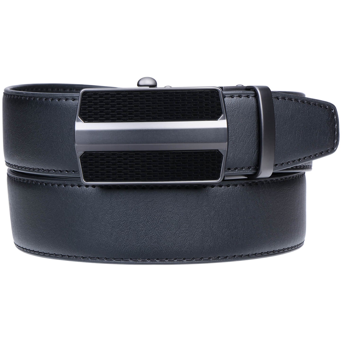 Labnoft Men's Auto-Lock PU Leather Belt, Black