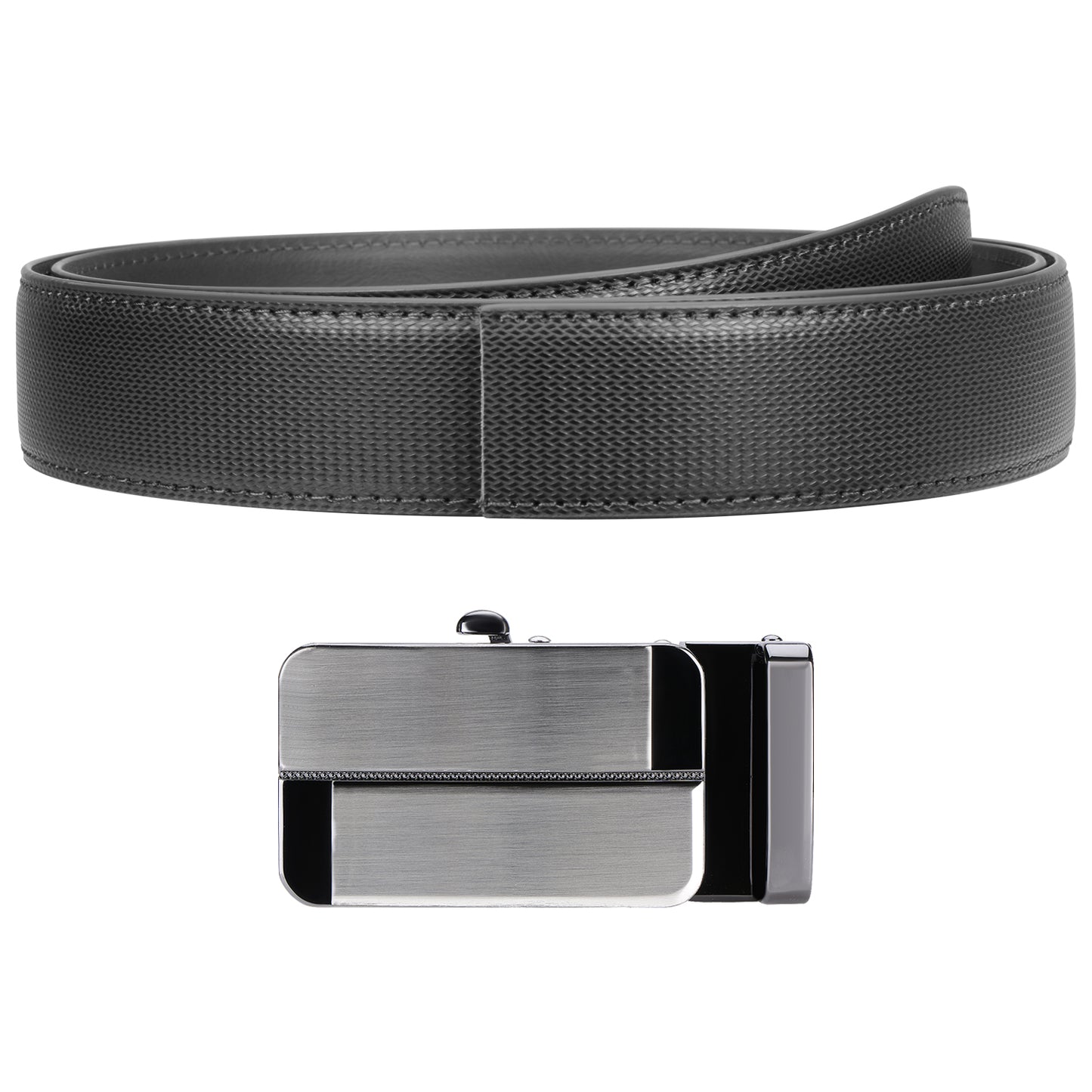 Labnoft Men's Auto-Lock PU Leather Belt, Black