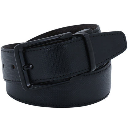 Labnoft Men's Reversible PU Leather Belt (Black & Brown)