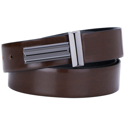 Labnoft Men's Reversible PU Leather Belt (Black & Brown)