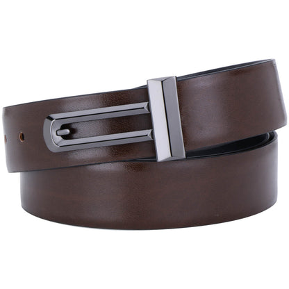 Labnoft Men's Reversible PU Leather Belt (Black & Brown)