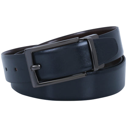 Labnoft Men's Reversible PU Leather Belt (Black & Brown)