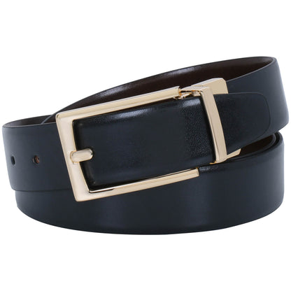 Labnoft Men's Reversible PU Leather Belt (Black & Brown)