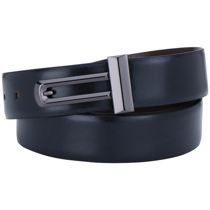 Labnoft Men's Reversible PU Leather Belt (Black & Brown)