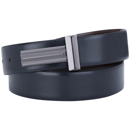 Labnoft Men's Reversible PU Leather Belt (Black & Brown)