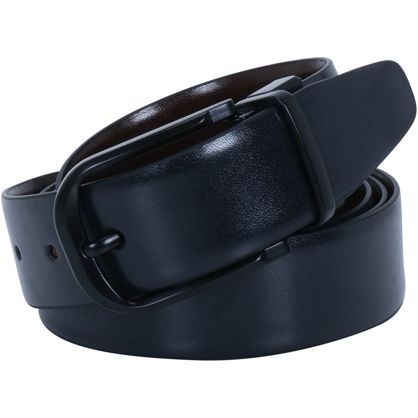 Labnoft Men's Reversible PU Leather Belt (Black & Brown)