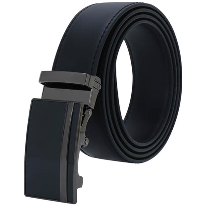 Labnoft Men's Auto-Lock PU Leather Belt, Black