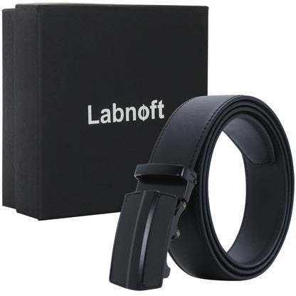 Labnoft Men's Auto-Lock PU Leather Belt, Black