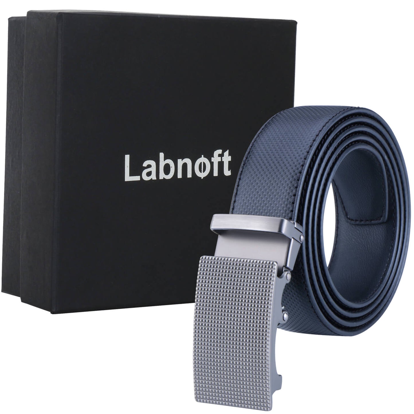 Labnoft Men's Auto-Lock PU Leather Belt, Black