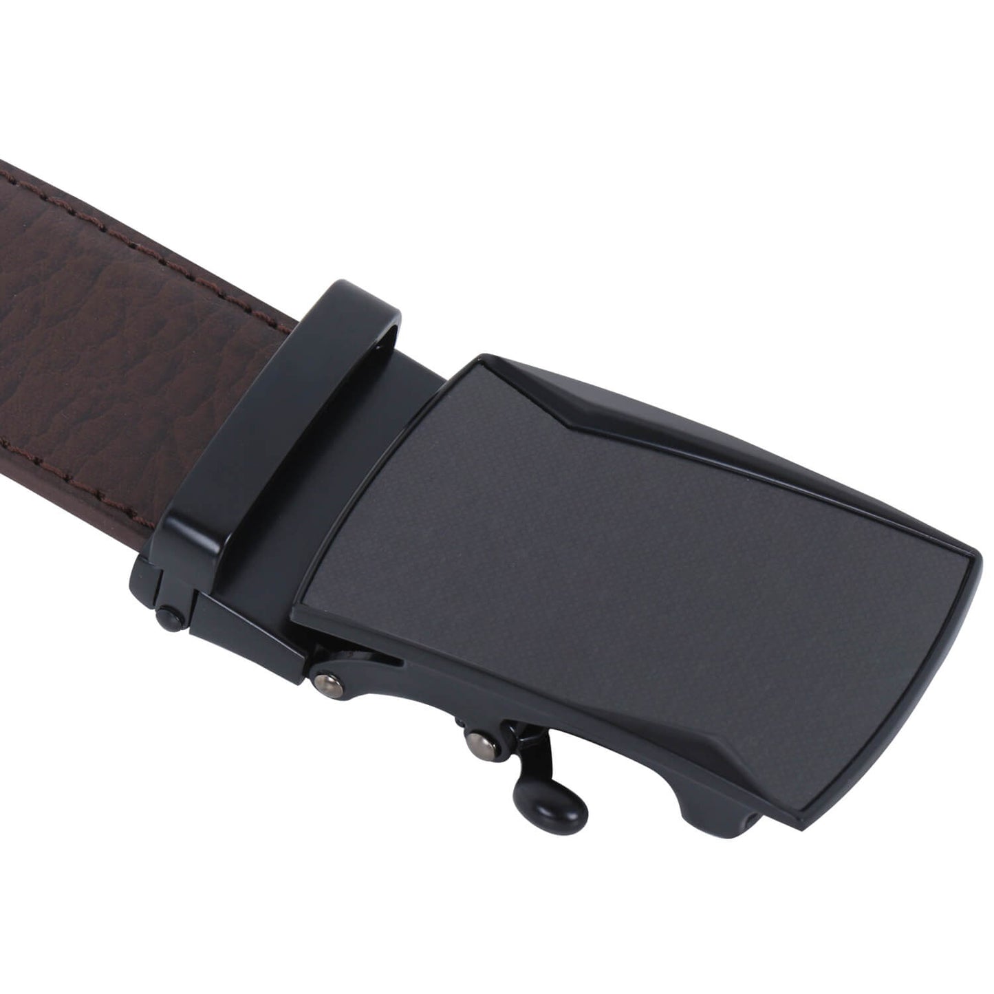 Labnoft Men's Auto-Lock PU Leather Belt, Brown