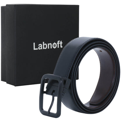 Labnoft Men's Reversible PU Leather Belt (Black & Brown)