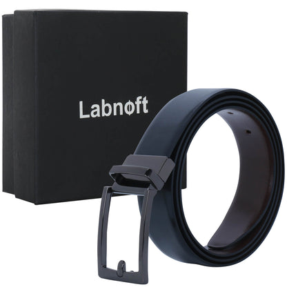 Labnoft Men's Reversible PU Leather Belt (Black & Brown)