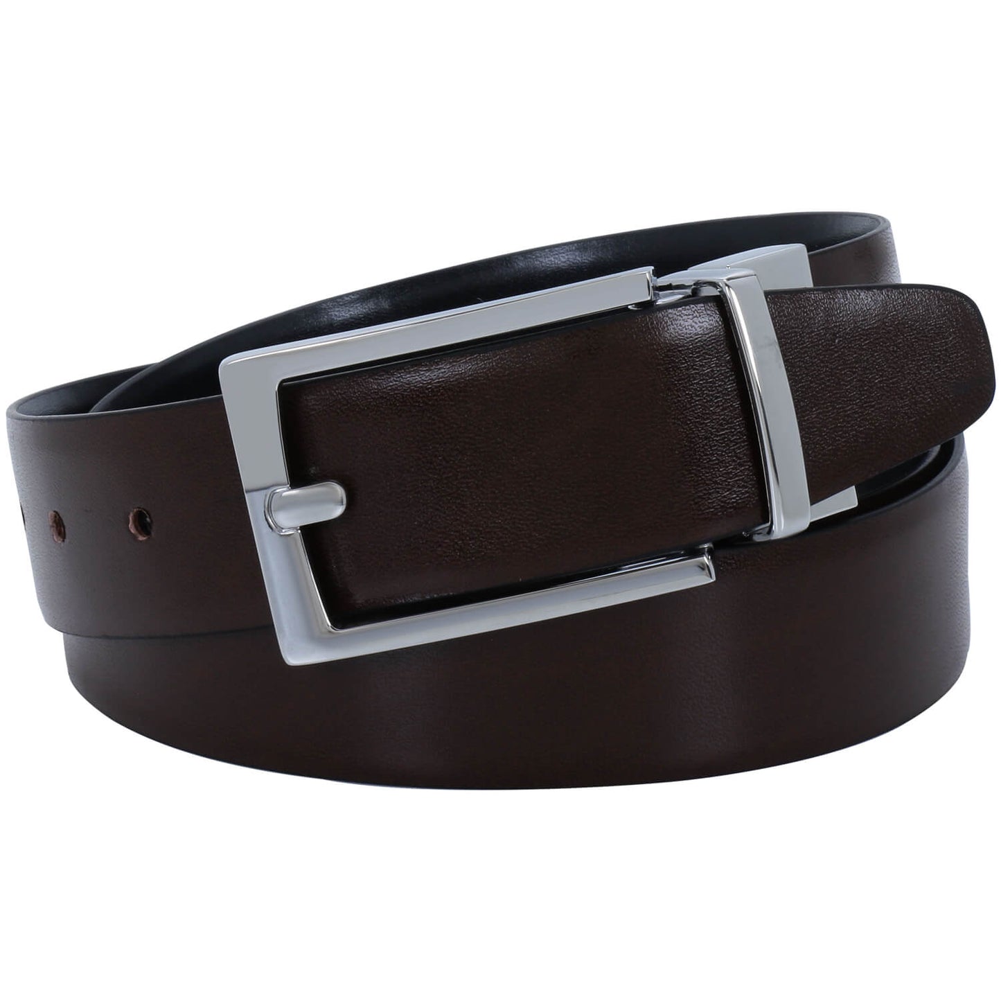 Labnoft Men's Reversible PU Leather Belt (Black & Brown)