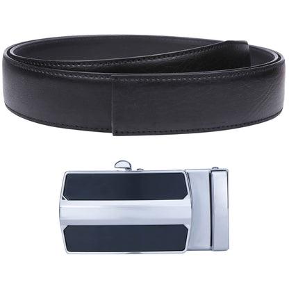 Labnoft Men's Auto-Lock PU Leather Belt, Black