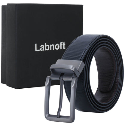 Labnoft Men's Reversible PU Leather Belt (Black & Brown)