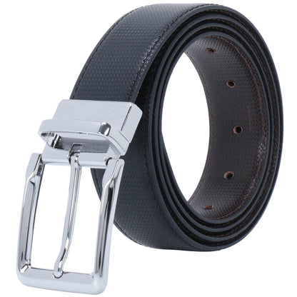 Labnoft Men's Reversible PU Leather Belt (Black & Brown)