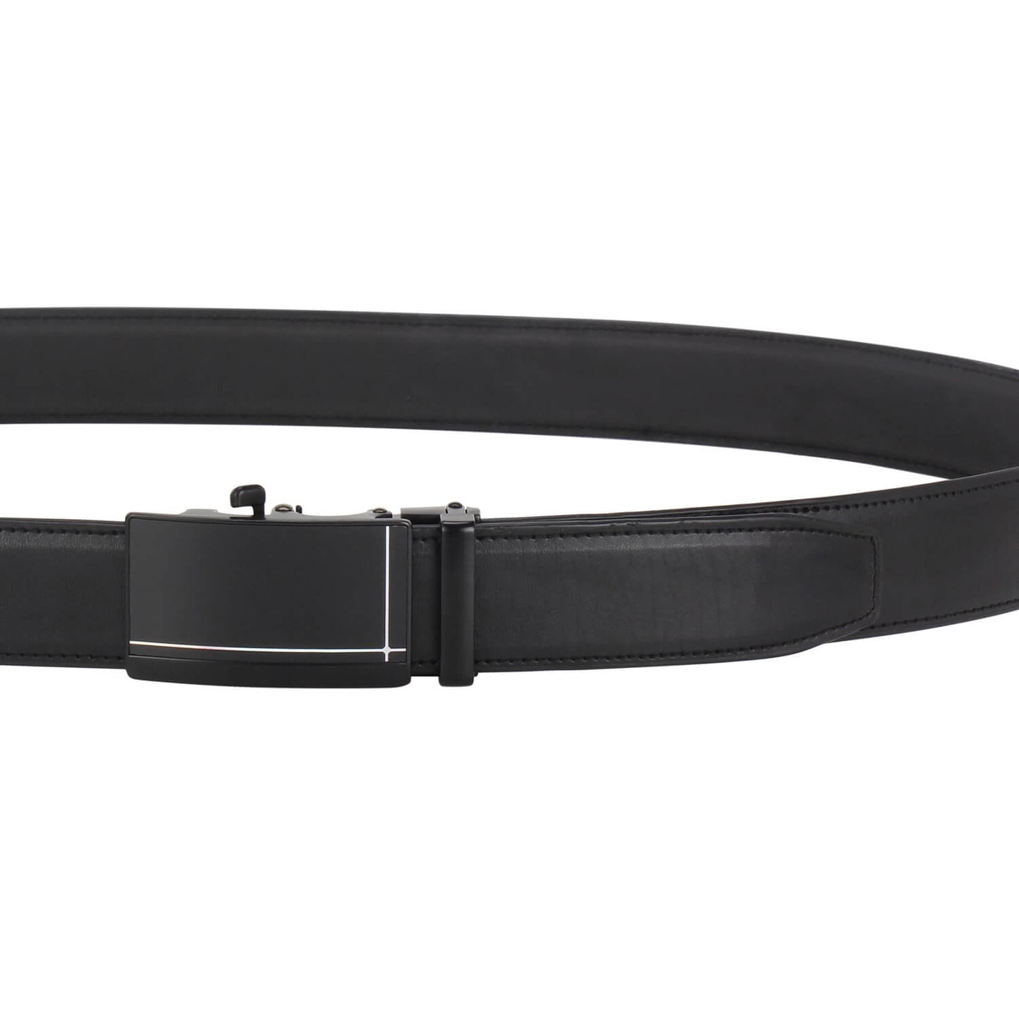 Labnoft Men's Auto-Lock PU Leather Belt, Black