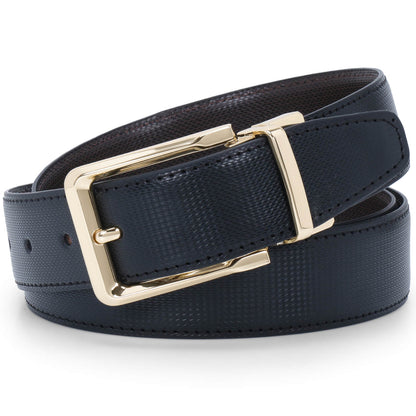 Labnoft Men's Reversible PU Leather Belt (Black & Brown)