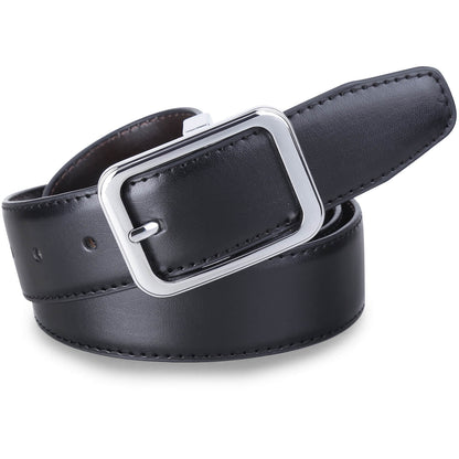 Labnoft Men's Reversible PU Leather Belt (Black & Brown)