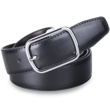 Labnoft Men's Reversible PU Leather Belt (Black & Brown)