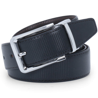 Labnoft Men's Reversible PU Leather Belt (Black & Brown)