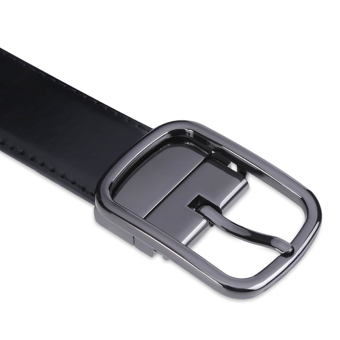 Labnoft Men's Reversible PU Leather Belt (Black & Brown)