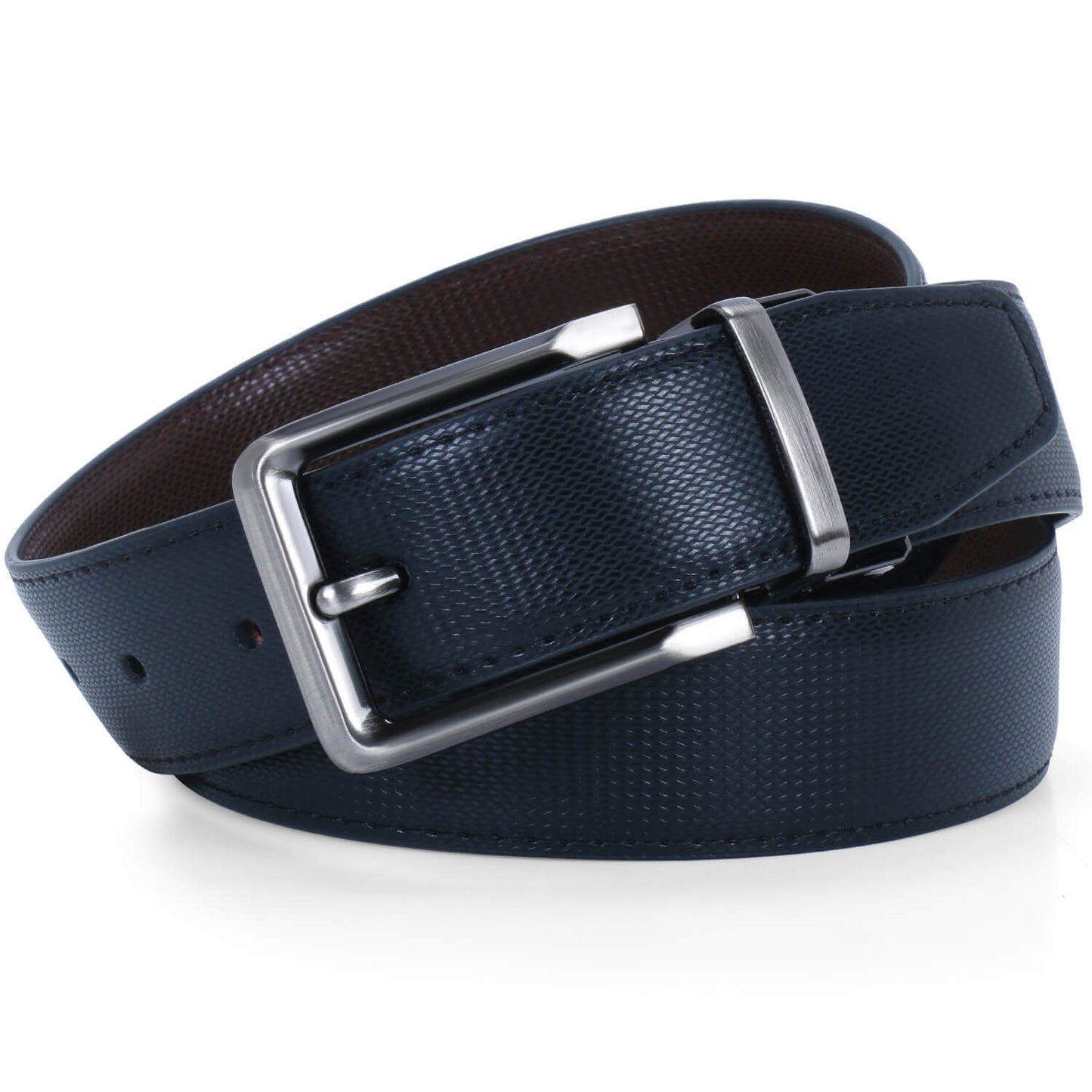 Labnoft Men's Reversible PU Leather Belt (Black & Brown)