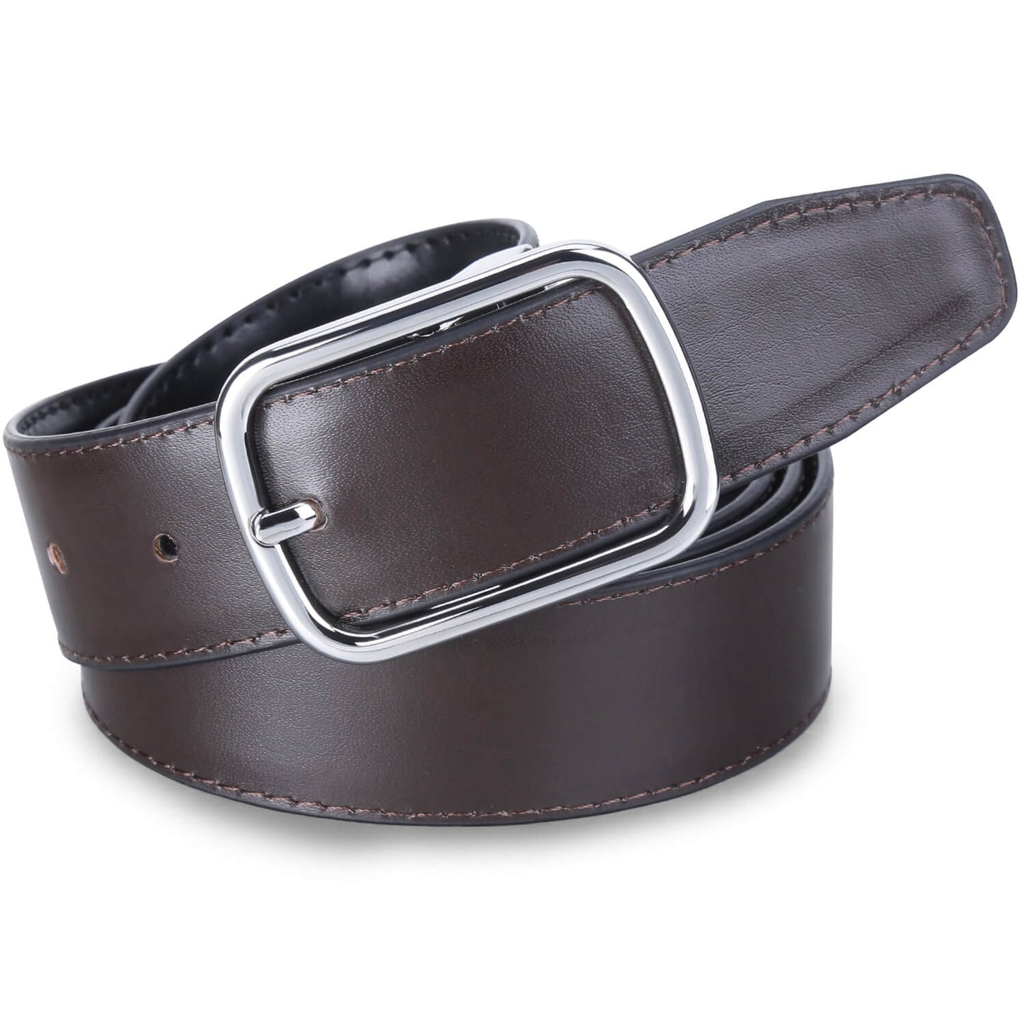 Labnoft Men's Reversible PU Leather Belt (Black & Brown)