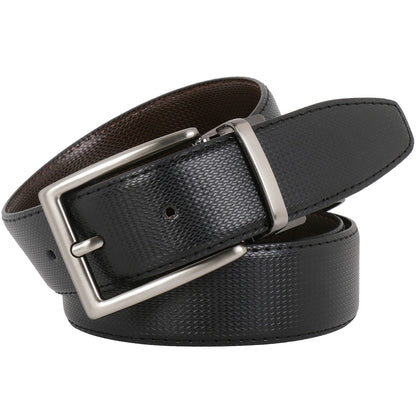 Labnoft Men's Reversible PU Leather Belt (Black & Brown)