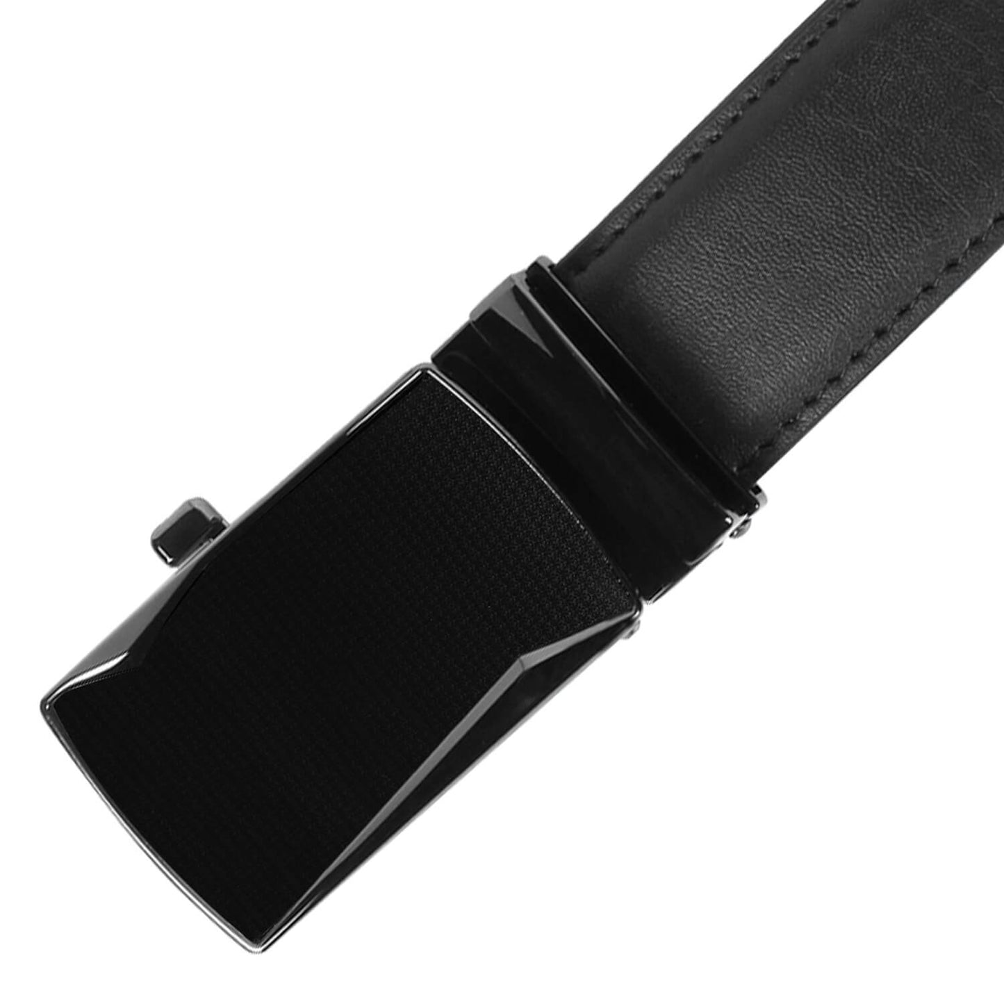 Labnoft Men's Auto-Lock PU Leather Belt, Black