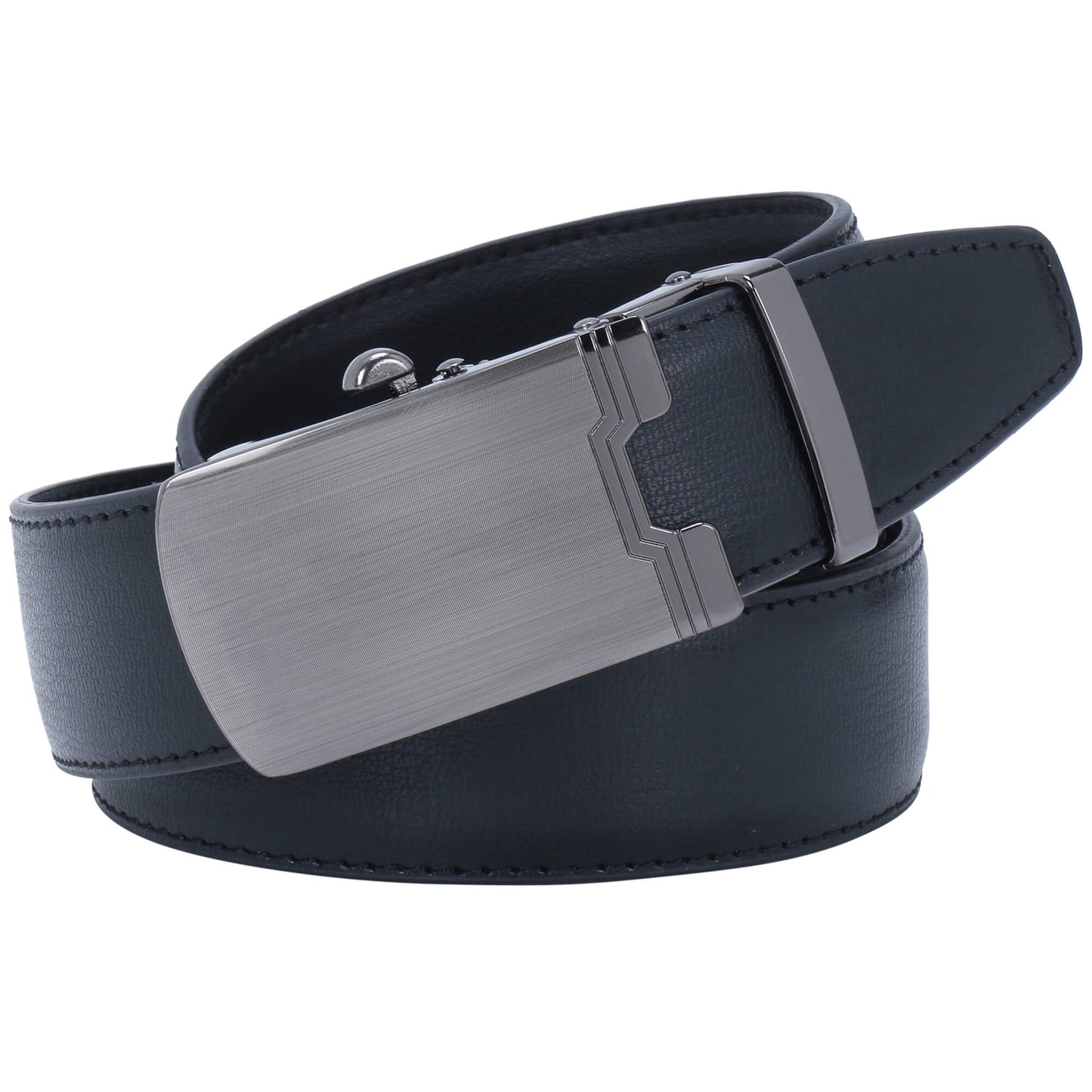 Labnoft Men's Auto-Lock PU Leather Belt, Black