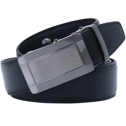 Labnoft Men's Auto-Lock PU Leather Belt, Black