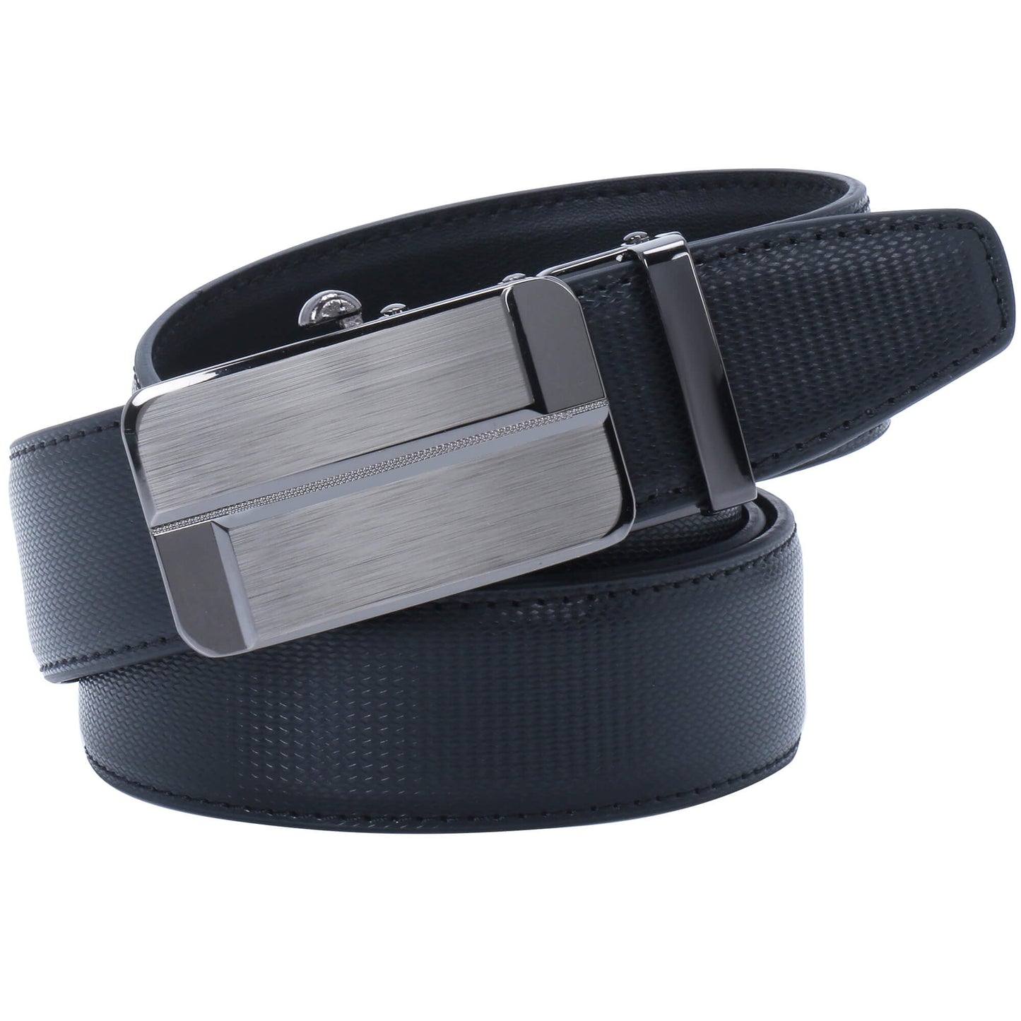 Labnoft Men's Auto-Lock PU Leather Belt, Black