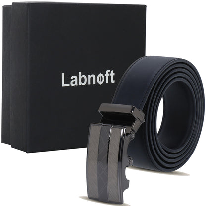 Labnoft Men's Auto-Lock PU Leather Belt, Black