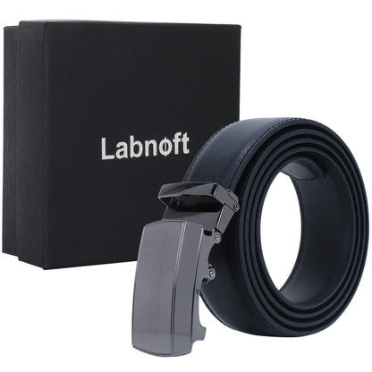Labnoft Men's Auto-Lock PU Leather Belt, Black