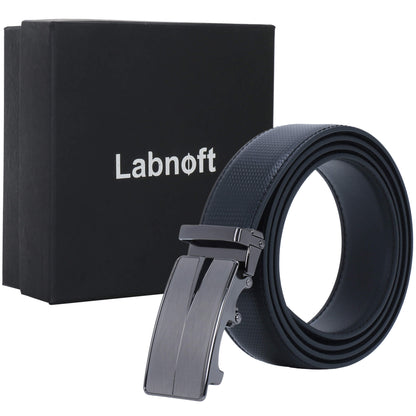 Labnoft Men's Auto-Lock PU Leather Belt, Black