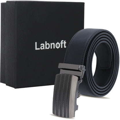 Labnoft Men's Auto-Lock PU Leather Belt, Black