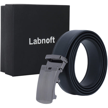 Labnoft Men's Auto-Lock PU Leather Belt, Black