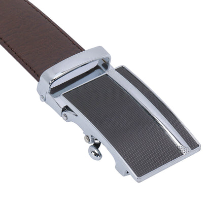 Full Grain Leather Strap  Ratchet Belt without Holes Adjustable