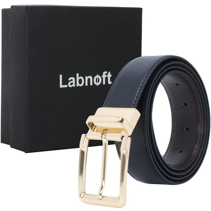 Labnoft Men's Reversible PU Leather Belt (Black & Brown)