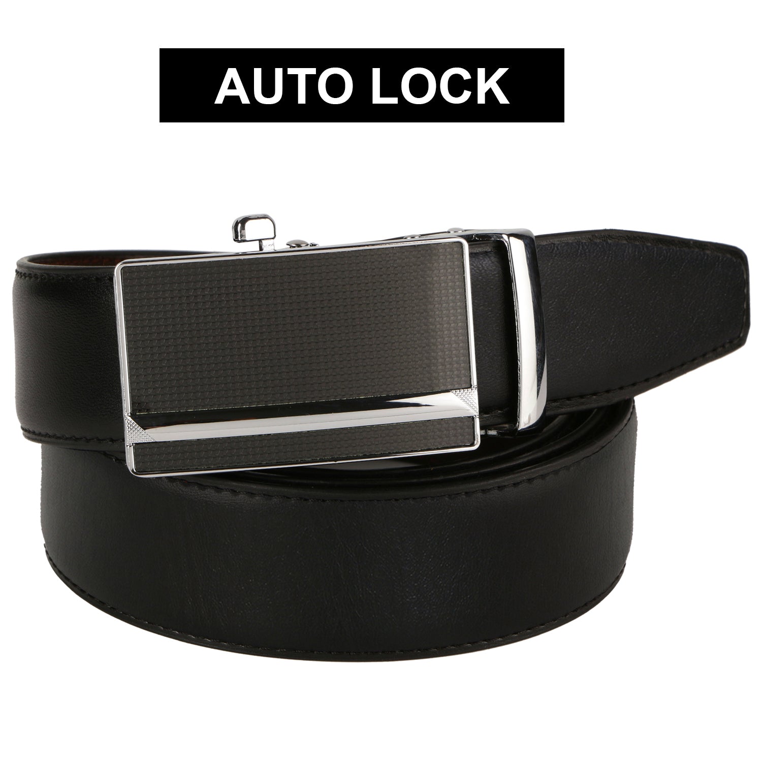 Labnoft Men's PU Leather Auto Lock Belt