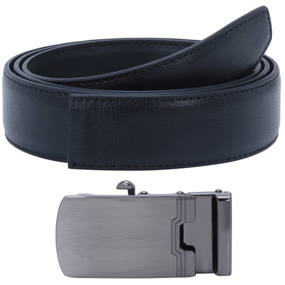 Labnoft Men's Auto-Lock PU Leather Belt, Black