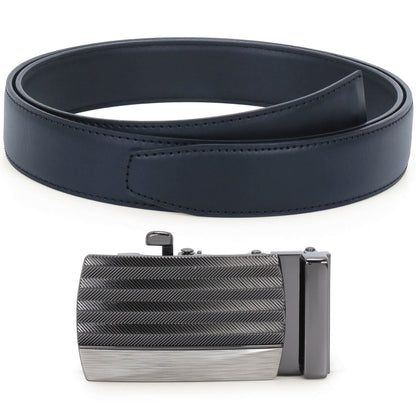 Labnoft Men's Auto-Lock PU Leather Belt, Black